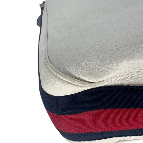 Gucci Vintage Web Leather Heritage Hobo Bag in White - Picture 12 of 16